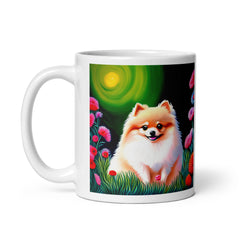 White Pomeranian Mug: Created and designed by Denise.