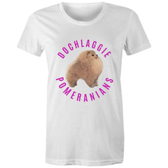 Dochlaggie Pomeranians Ladies Short-Sleeve T-Shirt - PomWorld.Com