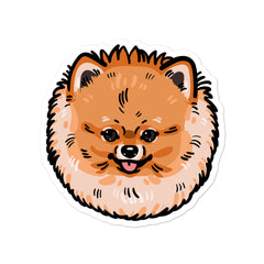 Pomeranian Dog Bubble-free stickers - PomWorld.Com