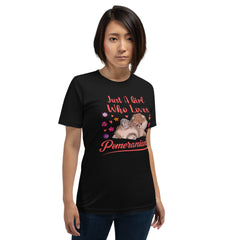 Just A Girl Who Loves Pomeranians Short-Sleeve Unisex T-Shirt - PomWorld.Com